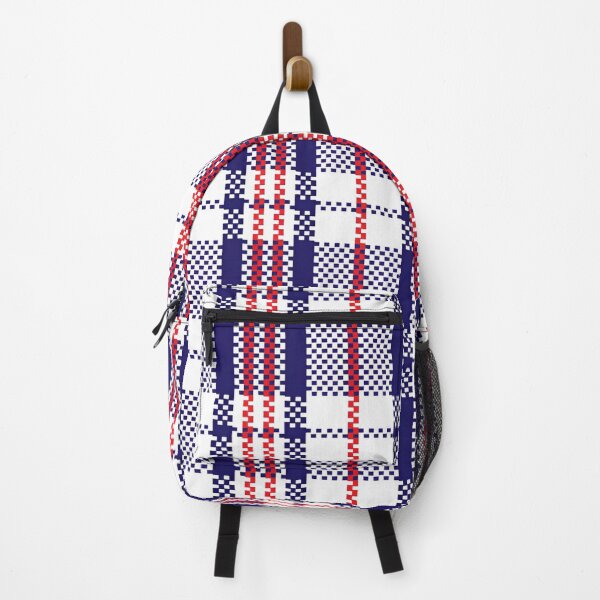 Item preview, A Classic Plaid Design Featuring Bold Deep Navy, Crisp White, and Vibrant Red Accents Set in a Harlequin Pattern designed and sold by Matt_Smith.