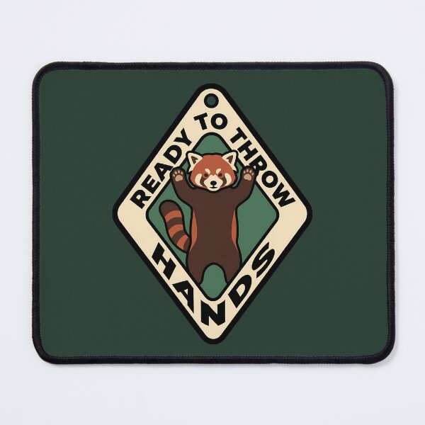 Item preview, Ready To Throw Hands Red Panda Motel Badge designed and sold by DripCultureLab.