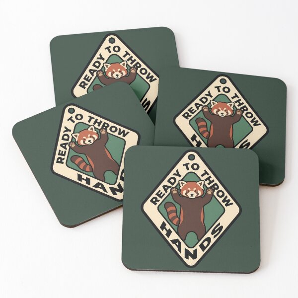 Item preview, Ready To Throw Hands Red Panda Motel Badge designed and sold by DripCultureLab.