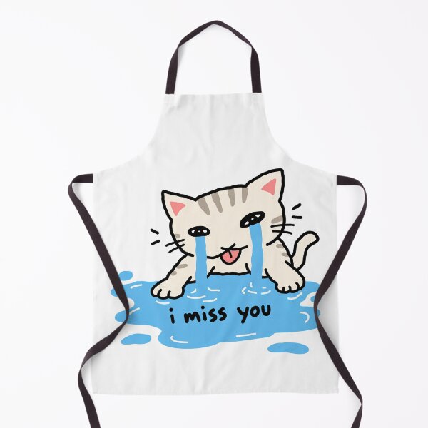 Item preview, Cute Crying Cat I Miss You Sad Love designed and sold by MonkiFlipp.