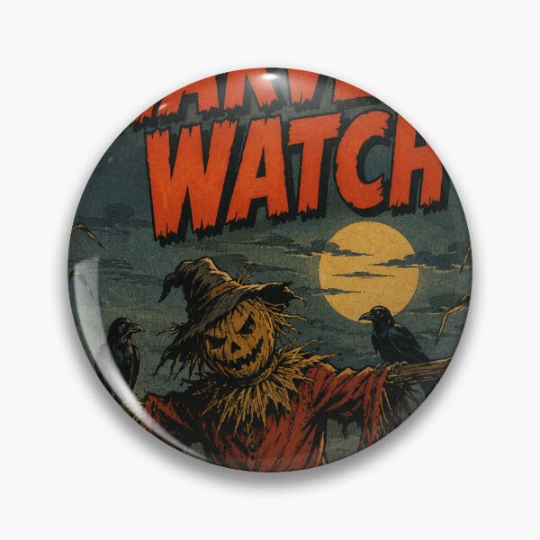Item preview, Vintage Halloween Cover Art: Eerie Scarecrow Haunted Cornfield designed and sold by bapupa.