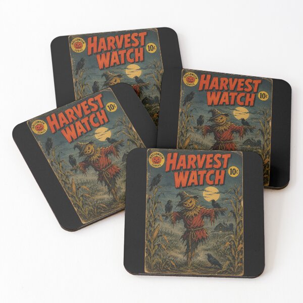 Item preview, Vintage Halloween Cover Art: Eerie Scarecrow Haunted Cornfield designed and sold by bapupa.
