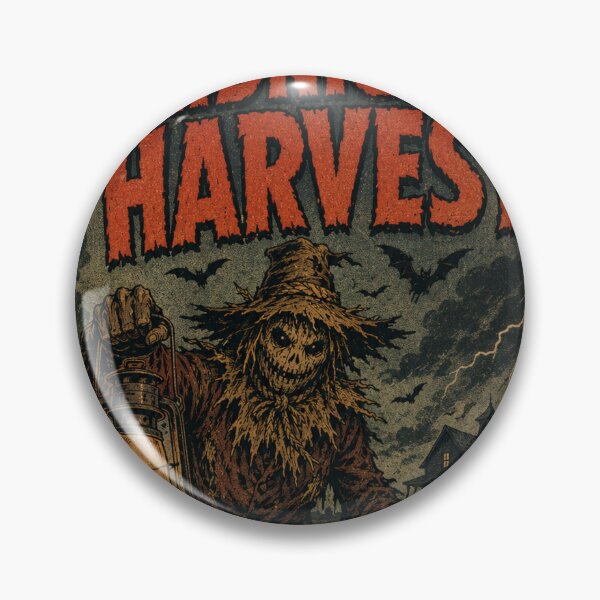 Item preview, Vintage Halloween Cover Art: Haunted Scarecrow Midnight Harvest designed and sold by bapupa.