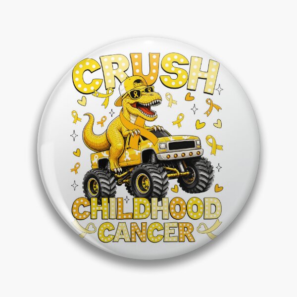 Item preview, Crush Childhood Cancer T Rex Monster Truck designed and sold by varin-studio.