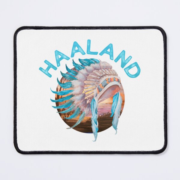 Item preview, Erling Haaland Feather Headdress Watercolor Design designed and sold by stevenrbailey.