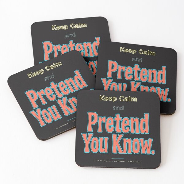Item preview, Keep Calm Pretend You Know  designed and sold by Geordesign.