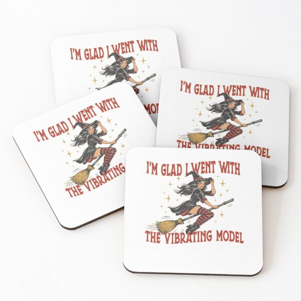 Item preview, I'm Glad I Went With The Vibrating Model Funny Witch Halloween Design designed and sold by ZaDonShop.