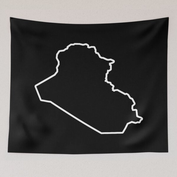 Item preview, Iraq Country Outline IQ designed and sold by shitpostee.