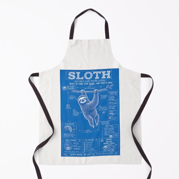 Item preview, Sloth Mode 24/7 Funny Sloth Blueprint designed and sold by Genius Geek.