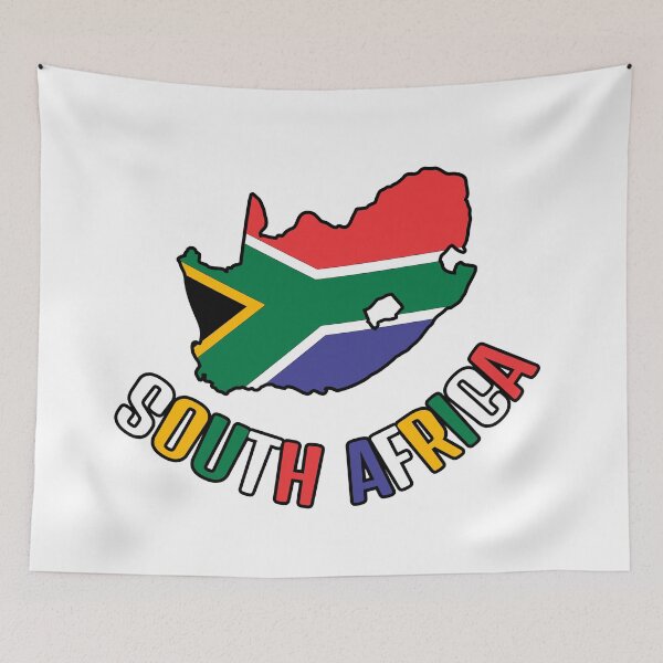 Item preview, South African Country Shape with South African Flag and Name designed and sold by Avara-Creative.