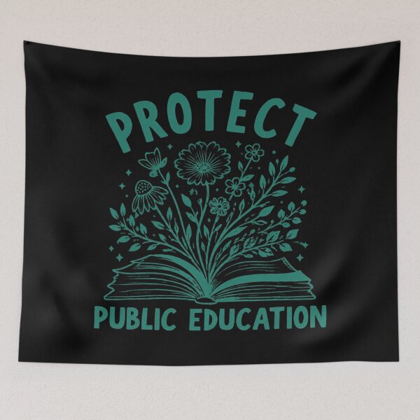 Item preview, Protect Public Education Vintage Teacher Protest designed and sold by BrooksBriggs.