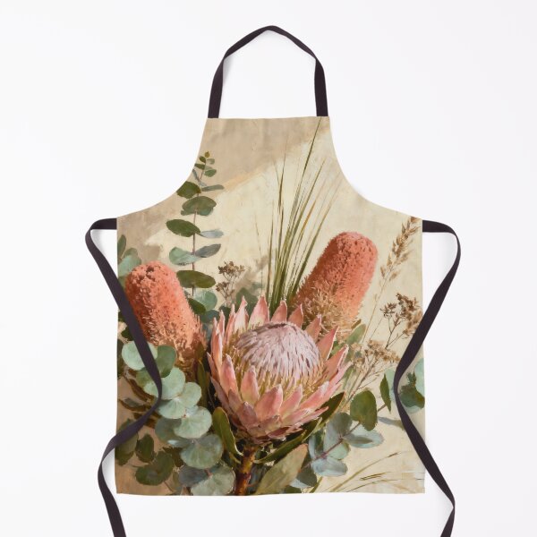 Item preview, Protea Botanical Wall Art, Modern Floral Painting, Australian Botanical Print, Earthy Nature Decor designed and sold by stylishdzign.