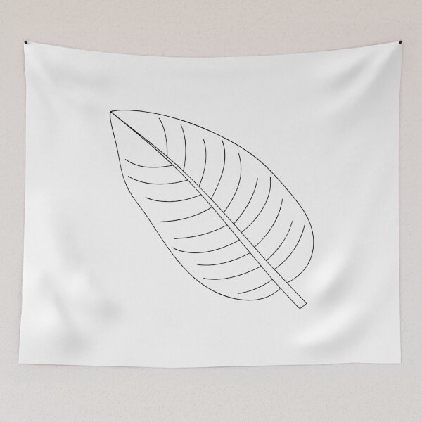 Item preview, Banana Leaf Detailed 1 Line Art Gift designed and sold by OneLine Studio.