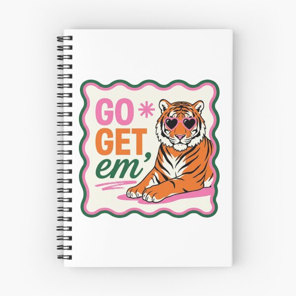 Item preview, Go Get Em Tiger Preppy Heart Sunglasses Pink Scalloped Frame Retro Mascot Motivation designed and sold by raedattia.
