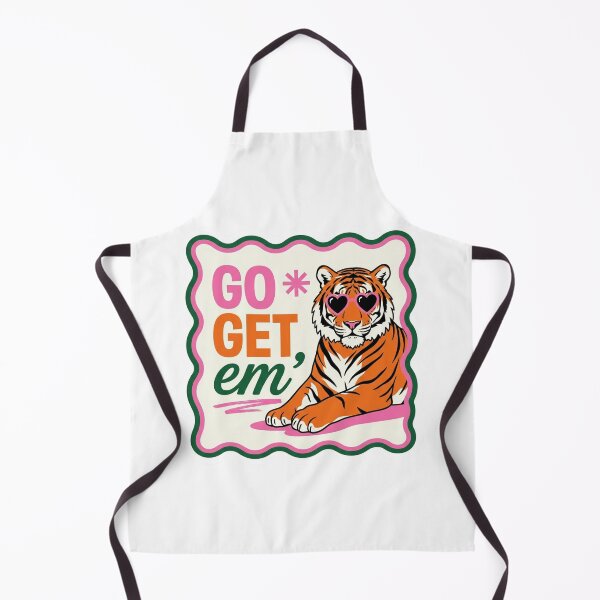 Item preview, Go Get Em Tiger Preppy Heart Sunglasses Pink Scalloped Frame Retro Mascot Motivation designed and sold by raedattia.