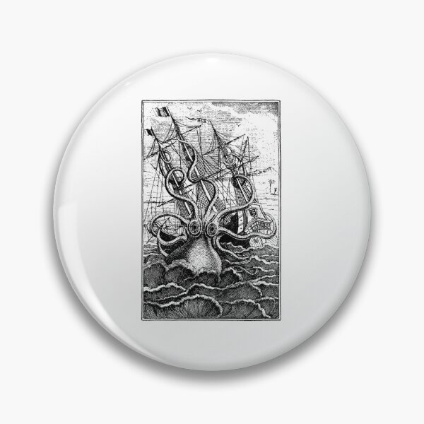 Item preview, Kraken Attacking Ship designed and sold by emanuelfrank.