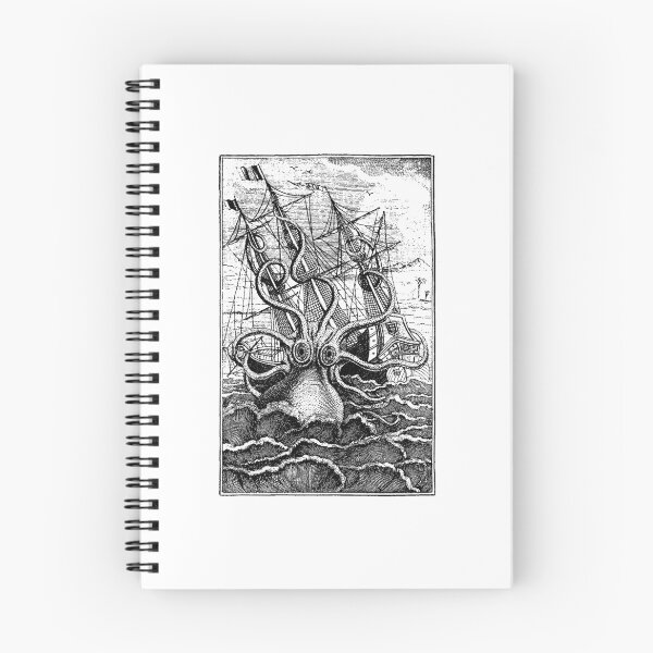Item preview, Kraken Attacking Ship designed and sold by emanuelfrank.