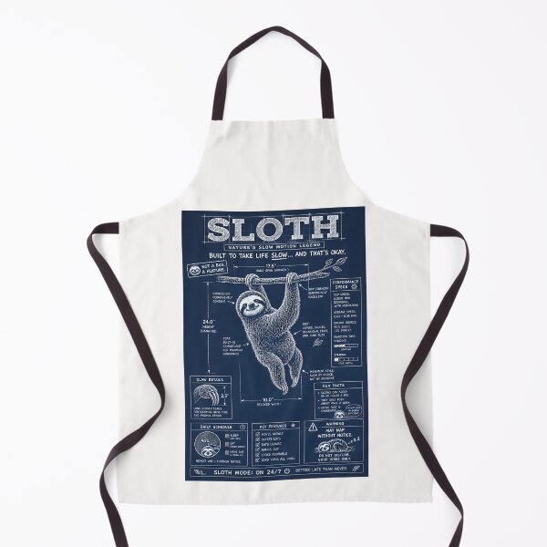 Item preview, Sloth Go Slow Mode 24/7 Funny Sloth Blueprint designed and sold by Genius Geek.