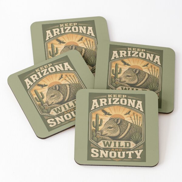 Item preview, Keep Arizona Wild and Snooty – Javelina, Collared Peccary designed and sold by Art-Arcade6.