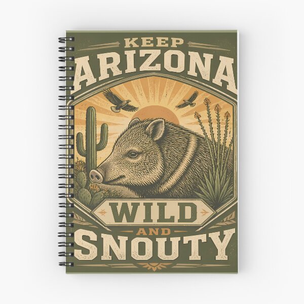 Item preview, Keep Arizona Wild and Snooty – Javelina, Collared Peccary designed and sold by Art-Arcade6.