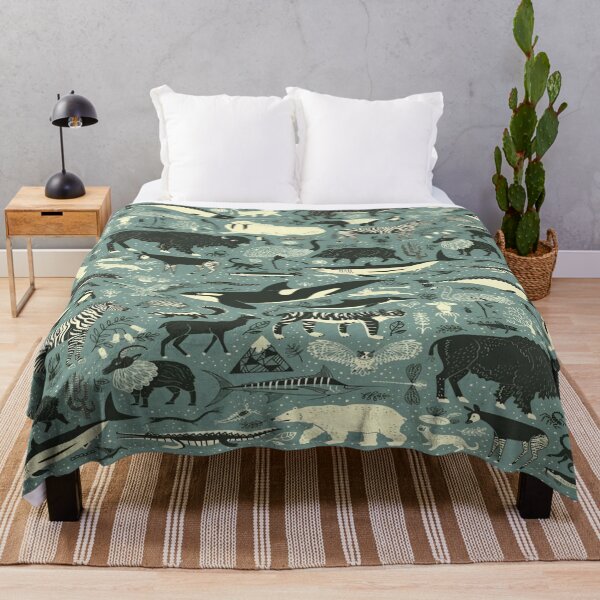 Item preview, Safari Adventure Tapestry of Wildlife Animal Silhouettes, and Nature's Breathtaking Diversity in a Richly Textured Design designed and sold by Matt_Smith.