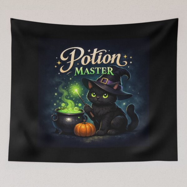 Item preview, Potion Master - Black Cat Witch Halloween Design designed and sold by ImagineNature.