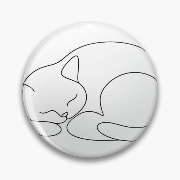 Item preview, Sleeping Cat Line Art designed and sold by Papillon Studio.
