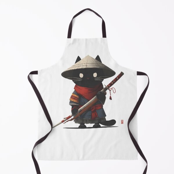 Item preview, Samurai Black Cat Katana Warrior Shirt designed and sold by Catspeachy.