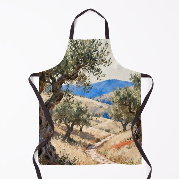 Item preview, Mediterranean Olive Grove Wall Art, Tuscan Landscape Painting, Olive Tree Nature Print, Rustic Botanical Decor designed and sold by stylishdzign.