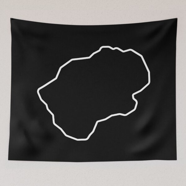 Item preview, Lesotho Country Outline LS designed and sold by shitpostee.