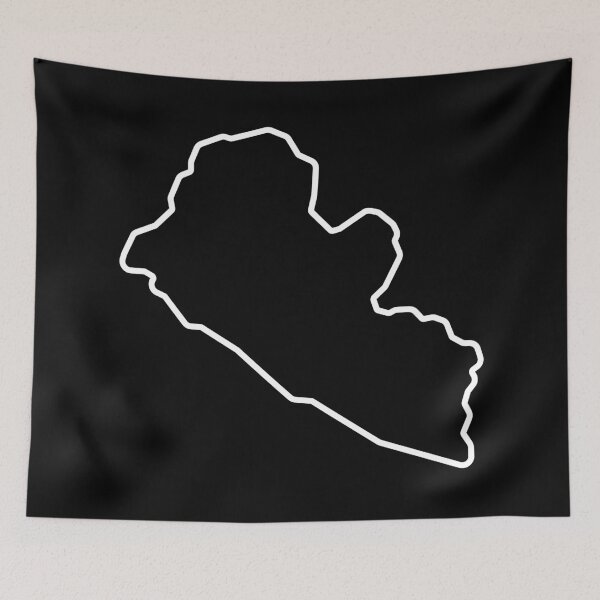 Item preview, Liberia Country Outline LR designed and sold by shitpostee.