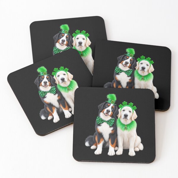Artikelvorschau, St. Patrick's Day Hunde Berner Sennenhund entworfen und verkauft von OddityVault.