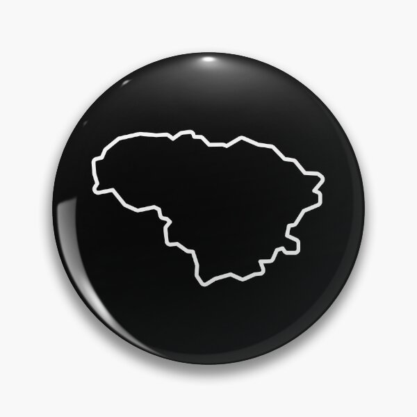Item preview, Lithuania Country Outline LT designed and sold by shitpostee.