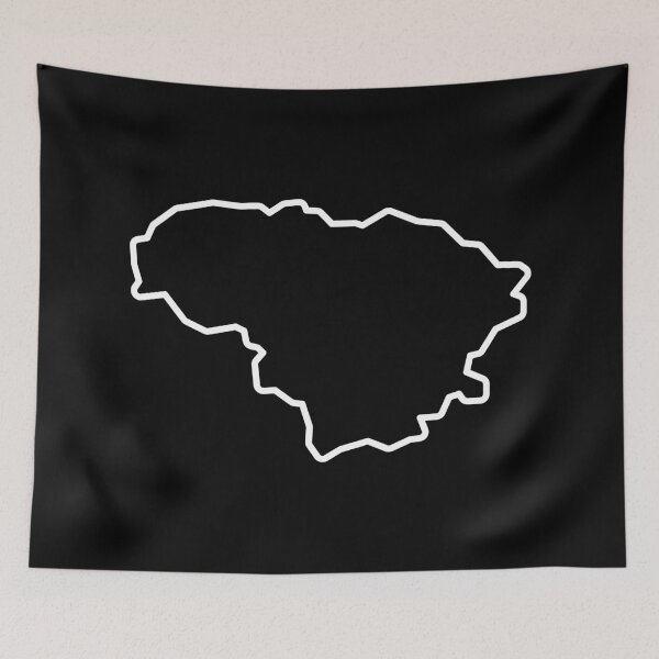 Item preview, Lithuania Country Outline LT designed and sold by shitpostee.