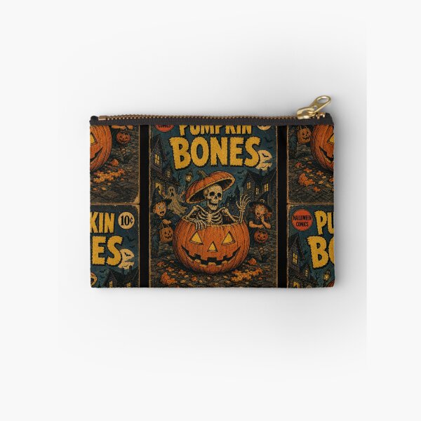 Item preview, Vintage Halloween Cover Art: Skeleton Pumpkin Prank designed and sold by bapupa.
