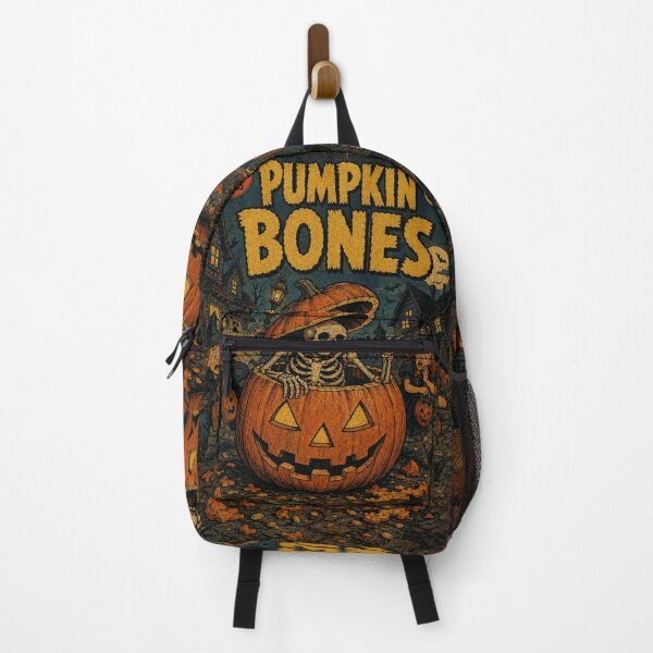 Item preview, Vintage Halloween Cover Art: Skeleton Pumpkin Prank designed and sold by bapupa.