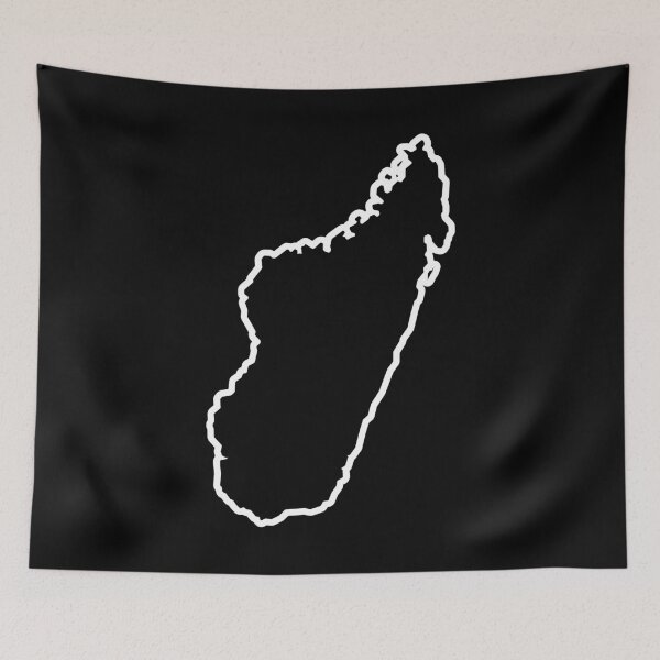 Item preview, Madagascar Country Outline MG designed and sold by shitpostee.