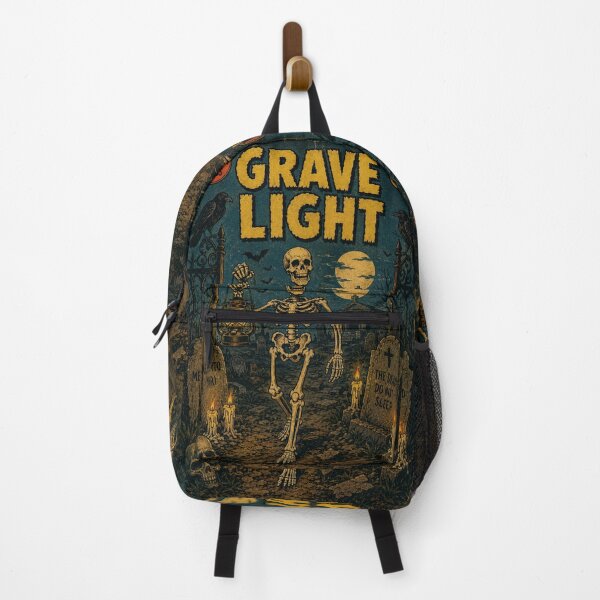 Item preview, Vintage Halloween Cover Art: Spooky Skeleton Lantern Keeper designed and sold by bapupa.