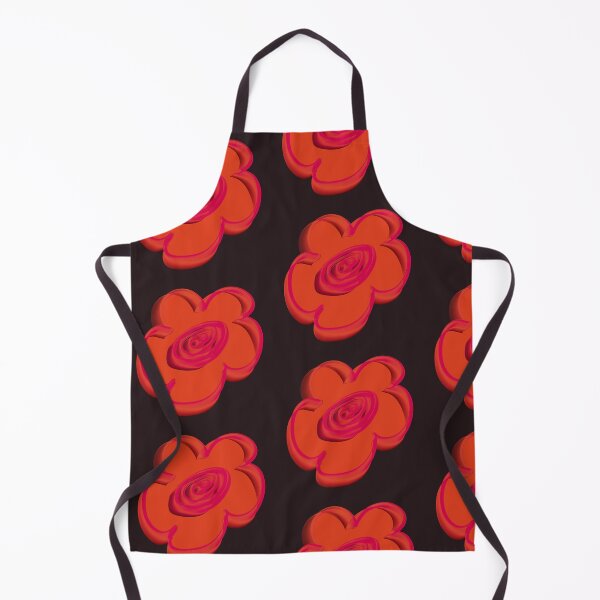 Item preview, Retro Daisy Pattern Scandi Folk - Terracotta Rust Red designed and sold by CaramelCo.
