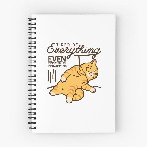 Item preview, Tired Of Everything Cat Funny Exhausted Pet Graphic designed and sold by Dmo3HarkoArt.