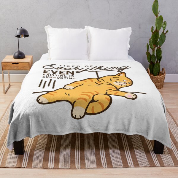 Item preview, Tired Of Everything Cat Funny Exhausted Pet Graphic designed and sold by Dmo3HarkoArt.