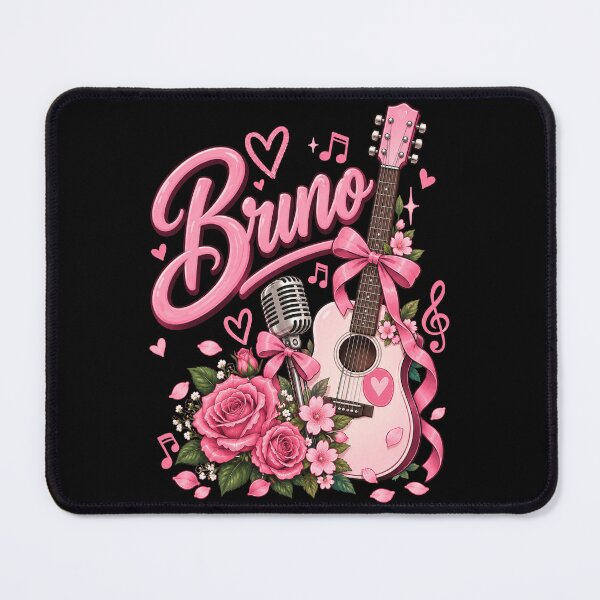 Item preview, Bruno Pink Guitar Music Lover Floral Design designed and sold by Abigaildixon92.