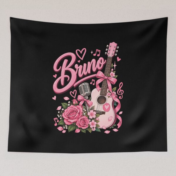 Item preview, Bruno Pink Guitar Music Lover Floral Design designed and sold by Abigaildixon92.