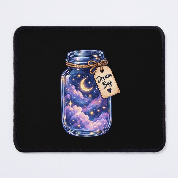 Item preview, Dream Big Galaxy in a Jar - Celestial Moon and Stars Night Sky designed and sold by Nunaprettyshop.
