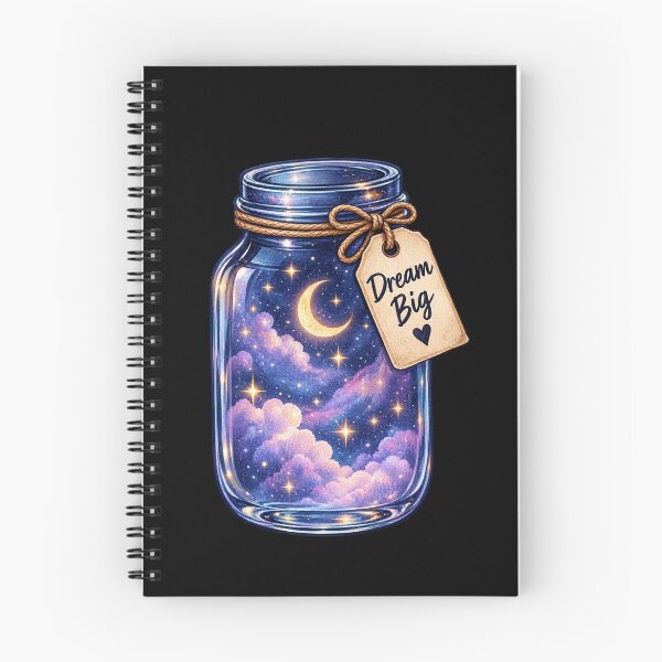 Item preview, Dream Big Galaxy in a Jar - Celestial Moon and Stars Night Sky designed and sold by Nunaprettyshop.