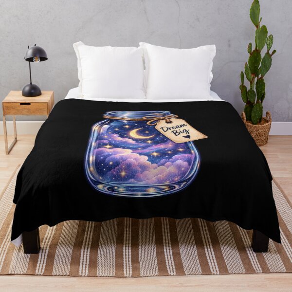 Item preview, Dream Big Galaxy in a Jar - Celestial Moon and Stars Night Sky designed and sold by Nunaprettyshop.