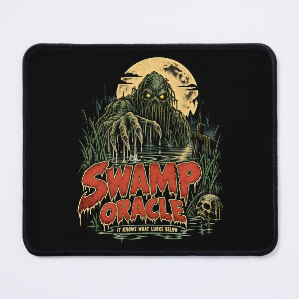 Item preview, Swamp Oracle Fantasy Horror Creature Graphic Illustration with Full Moon designed and sold by potseed21.