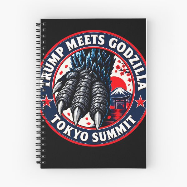 Item preview, Trump Meets Godzilla Tokyo Summit – Japanese Kaiju Political Parody designed and sold by Artify Works.