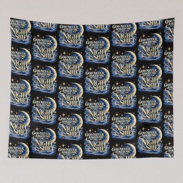 Item preview, God Never Asked Me To Take The Night Shift Christian designed and sold by OddityVault.