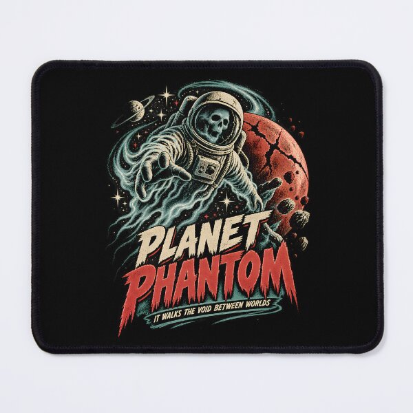 Item preview, Planet Phantom Vintage Sci-Fi Astronaut Exploring the Cosmic Void designed and sold by potseed21.